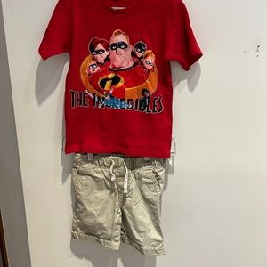 Set - The incredibles t-shirt and short